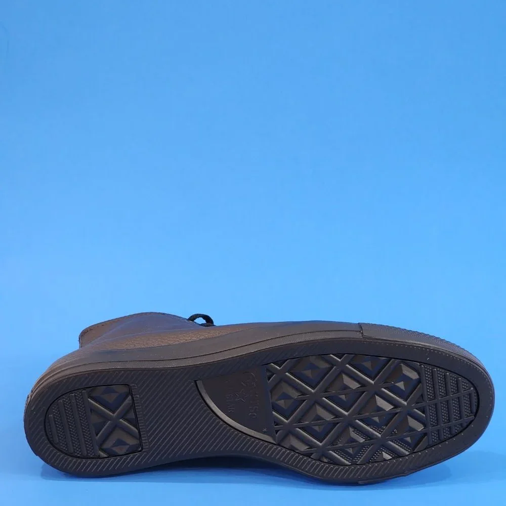 Converse CTAS Hi Velvet Brown/Black Unisex Leather Sneakers 172012C NWT - Picture 4 of 6